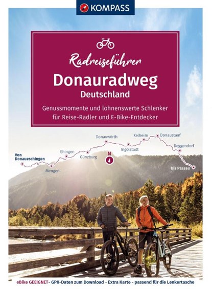 KOMPASS Radreiseführer Donauradweg Deutschland, niet bekend - Paperback - 9783991215202