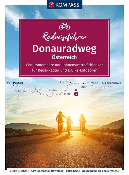 KOMPASS Radreiseführer Donauradweg Österreich, niet bekend - Paperback - 9783991216032