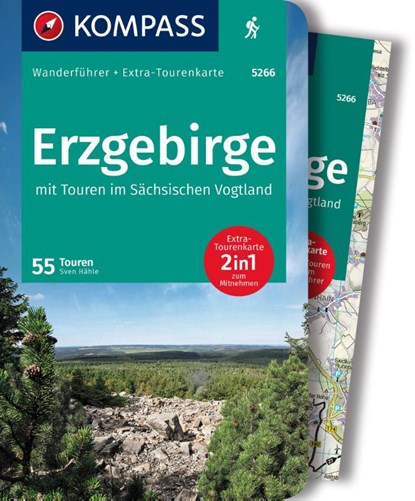 KOMPASS Wanderführer Erzgebirge, 55 Touren mit Extra-Tourenkarte, Sven Hähle - Paperback - 9783991216254