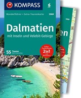 KOMPASS Wanderführer Dalmatien mit Inseln, Velebit-Gebirge und Plitvicer Seen, 55 Touren mit Extra-Tourenkarte - Boris Korencan - 9783991216773