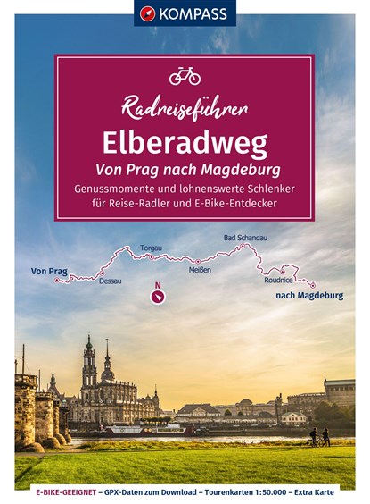 KOMPASS Radreiseführer Elberadweg, Von Prag nach Magdeburg, niet bekend - Paperback - 9783991216933