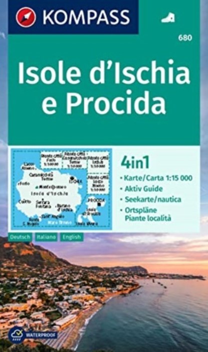 KOMPASS Wanderkarte 680 Isole d' Ischia e Procida 1:15.000, niet bekend - Overig - 9783991217305