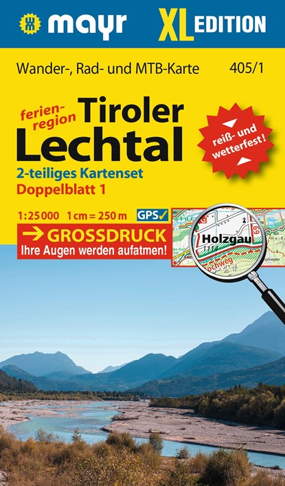 Mayr Wanderkarte Tiroler Lechtal XL (2-Karten-Set) 1:25.000, niet bekend - Gebonden - 9783991218012
