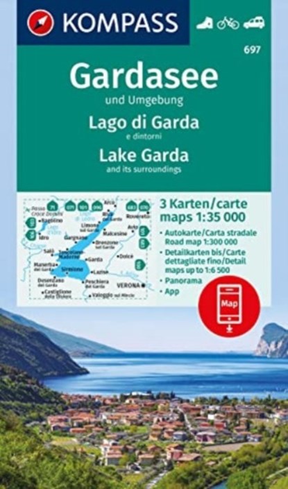 Gardasee & surroundings 3-Set D/I, niet bekend - Gebonden - 9783991218593