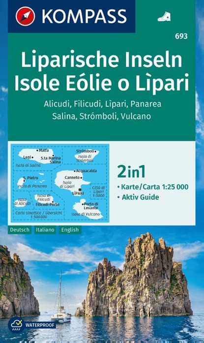 Liparian Islands D/I/E + Aktiv Guide, niet bekend - Gebonden - 9783991540083