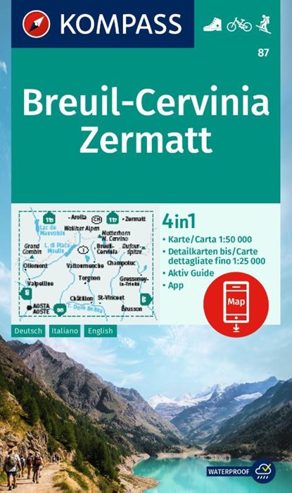 Breuil-Cervinia, Zermatt 1:50,000, niet bekend - Gebonden - 9783991541714