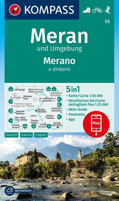 Kompass WK53 Meran und Umgebung, niet bekend - Gebonden - 9783991541943