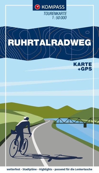 KOMPASS Fahrrad-Tourenkarte Ruhrtalradweg 1:50.000, niet bekend - Losbladig - 9783991542780