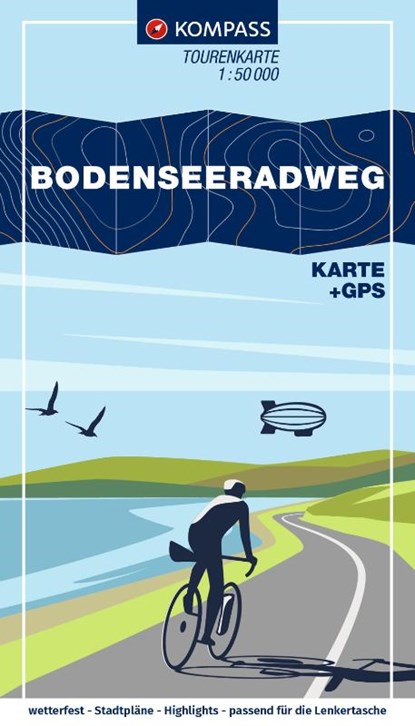 KOMPASS Fahrrad-Tourenkarte Bodenseeradweg 1:50.000, niet bekend - Losbladig - 9783991543541