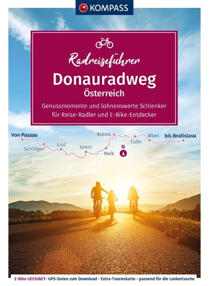 KOMPASS Radreiseführer Donauradweg Österreich, Ralf Enke - Paperback - 9783991543589