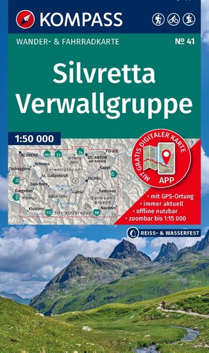 Silvretta - Verwallgruppe Walking and Cycling Map, niet bekend - Gebonden - 9783991544531