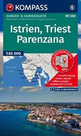 KOMPASS Wanderkarte 260 Istrien, Triest, Parenzana 1:65.000 -  - 9783991545774