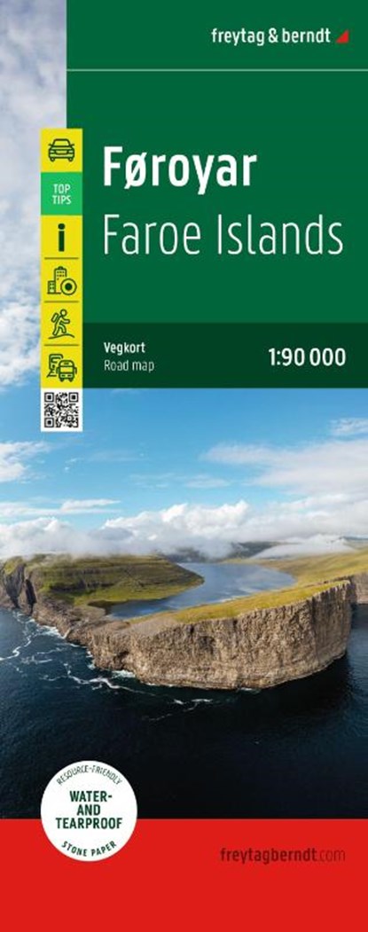 freytag & berndt Straßenkarte Färöer / Føroyar 1:90.000, niet bekend - Gebonden - 9783991546061