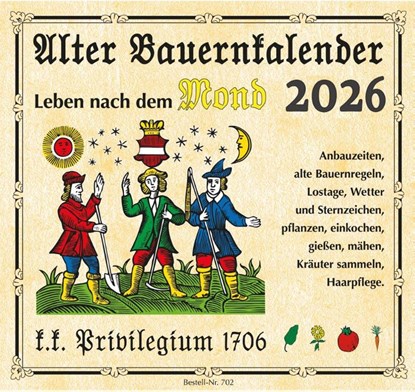 Alter Bauernkalender 2026. Der Praktische (Erlebniskalender), Leykam Alpina - Paperback - 9783991830528
