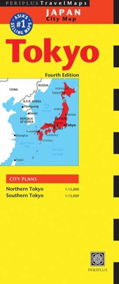 Tokyo Travel Map Fourth Edition, Periplus Editions - Gebonden Paperback - 9784805311844