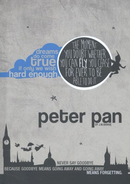 Peter pan: hc - notebook, sir j. m. barrie - Overig Gebonden - 9786082211404