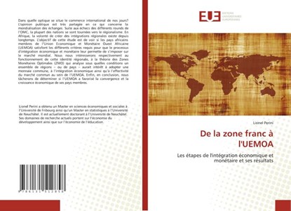 de la Zone Franc l''uemoa, Perini-L - Paperback - 9786131512858