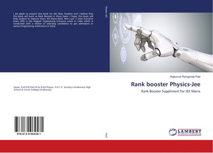 Rank booster Physics-Jee, Rajkumar Ramgonda Patil - Paperback - 9786139964581