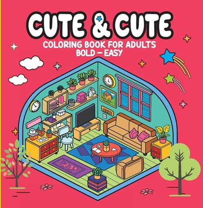 Cute & Cute - Coloring Book for Adults, Camelot Editora - Paperback - 9786560951679