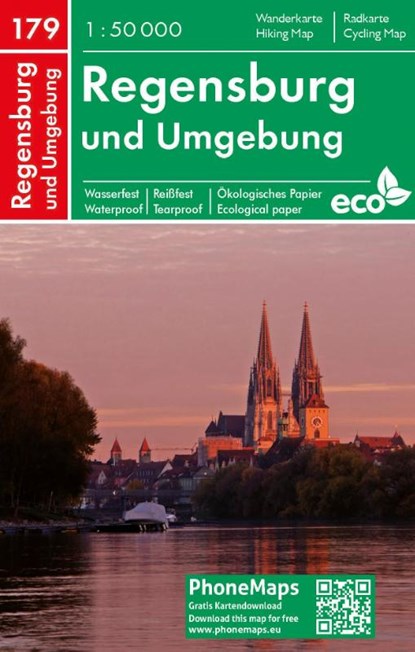 Regensburg und Umgebung, Wander - Radkarte 1 : 50 000, Spol. S R. O. Freytag - Berndt - Gebonden - 9788074454141