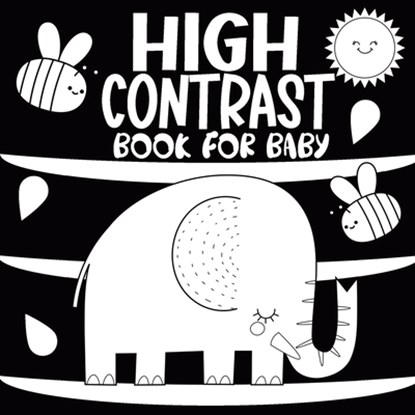 High Contrast Book for Baby: A Black and White Educational Activity at Home for Newborns Helps Stimulate Visual Development, Offering Caregivers an, Childlike Mischievous - Paperback - 9788368294033