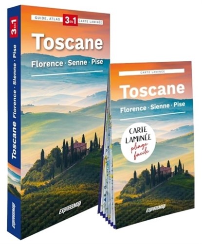 Toscane, Florence, Sienne, Pise explore guide + atlas + map, niet bekend - Paperback - 9788381909402
