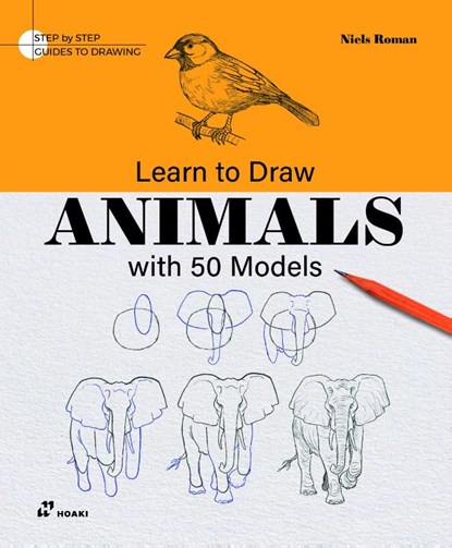 Learn to Draw Animals with 50 Models, Niels Roman - Paperback - 9788410650633