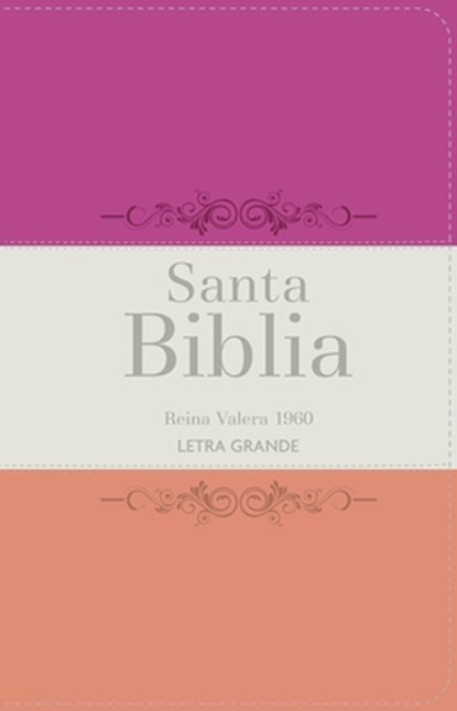 Biblia Rvr 1960 Letra Grande Tamaño Manual Tricolor Fucsia Crema Melón Con Cierre E Índice (Bible Rvr 1960 Large Print Handsize Leatherlike Tricolor F, Reina Valera 1960 - Gebonden - 9788418853364