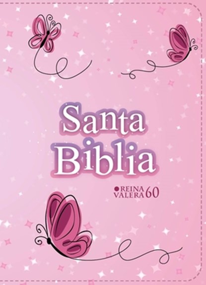 Biblia Rvr 1960 Compacta Símil Piel Juvenil Mariposa Rosada (Bible Rvr 1960 Compact Size Leatherlike Youth Pink Butterfly (Spanish Edition), Reina Valera 1960 - Gebonden - 9788418853401