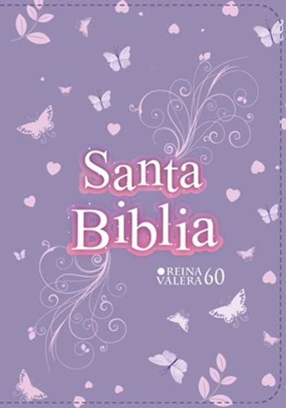 Biblia Rvr 1960 Compacta Símil Piel Juvenil Mariposa Lila (Bible Rvr 1960 Compact Size Leatherlike Youth Lilac Butterfly (Spanish Edition), Reina Valera 1960 - Gebonden - 9788418853425