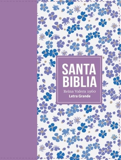 Biblia Rvr 1960 Compacta Símil Piel Flores Lila Claro (Bible Rvr 1960 Compact Size Leatherlike Light Lilac Flowers(spanish Edition), Reina Valera 1960 - Gebonden - 9788418853456