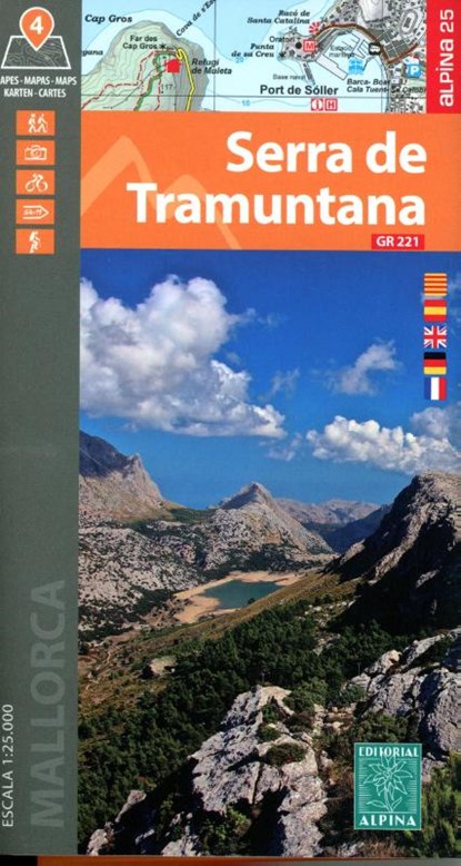 Serra de Tramuntana - Mallorca 4 maps, niet bekend - Gebonden - 9788470111006