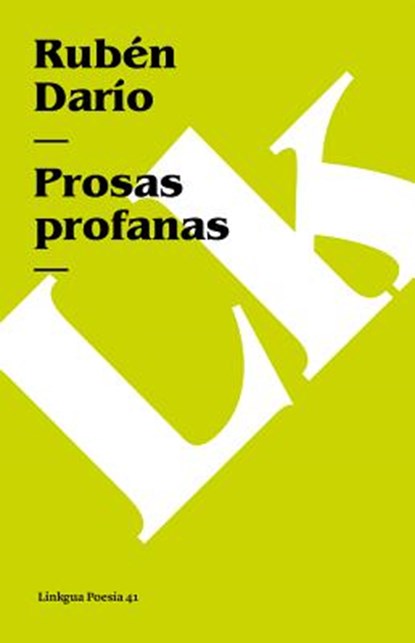 Prosas profanas, Ruben Dario - Paperback - 9788498168587
