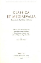 Classica et Mediaevalia | Carlsen, Jesper ; Friis-Jensen, Karsten ; Gabrielsen, Vincent | 