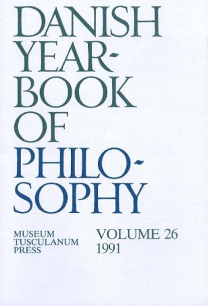 Danish Yearbook of Philosophy, niet bekend - Paperback - 9788772891248