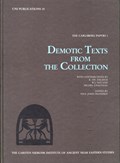 Demotic Texts from the Collection | Paul John Frandsen | 