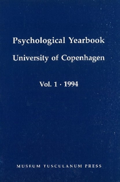 Psychological Yearbook, Volume 1, Niels Engelsted - Paperback - 9788772893310