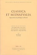 Classica et Mediaevalia | Thomse, Ole ; Bekker-Nielsen, Tonnes ; Carlsen, Jesper ; Friis-Jensen, Karsten | 