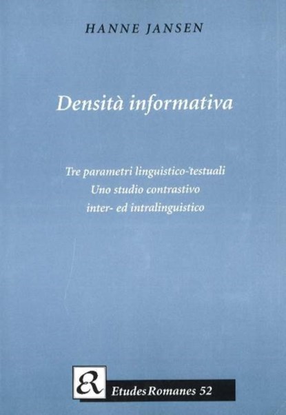 Densita Informativa, Hanne Jansen - Paperback - 9788772896977