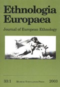 Ethnologia Europaea, Volume 33/1 | Stoklun, Bjarne ; Niedermuller, Peter | 