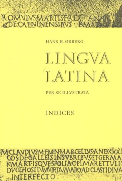 Lingua Latina - Indices, Hans H. rberg - Paperback - 9788799701698