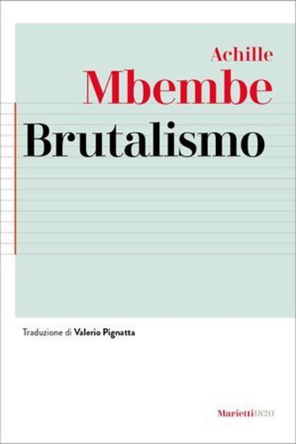 Brutalismo, Achille Mbembe - Ebook - 9788821114120