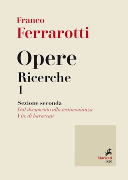 Opere. Ricerche 1, Franco Ferrarotti - Ebook - 9788821196843