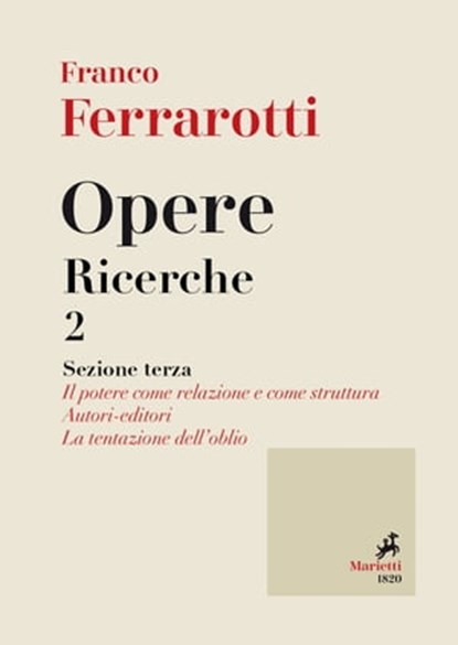 Opere. Ricerche 2, Franco Ferrarotti - Ebook - 9788821196928