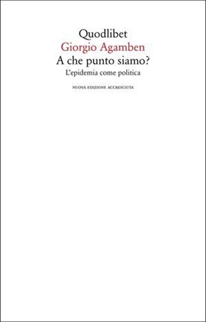 A che punto siamo?, Giorgio Agamben - Ebook - 9788822912510