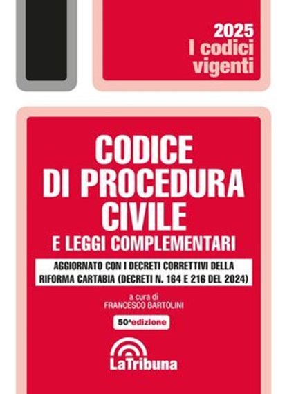 Codice di procedura civile e leggi complementari, Francesco Bartolini - Ebook - 9788829115556