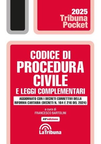 Codice di procedura civile e leggi complementari, Francesco Bartolini - Ebook - 9788829115617