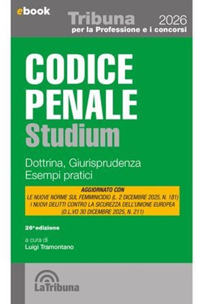 Codice penale studium, Luigi Tramontano - Ebook - 9788829118434