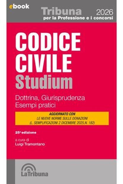 Codice civile studium, Luigi Tramontano - Ebook - 9788829118472