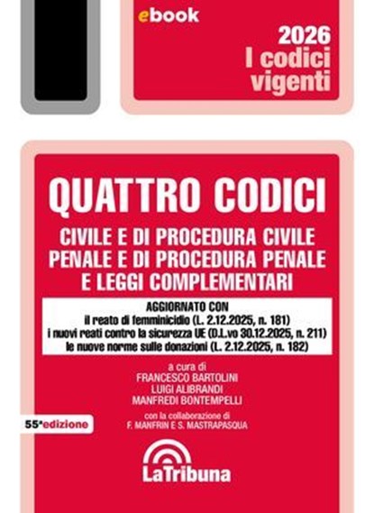 Quattro codici, Luigi Alibrandi ; Francesco Bartolini ; Manfredi Bontempelli - Ebook - 9788829118595